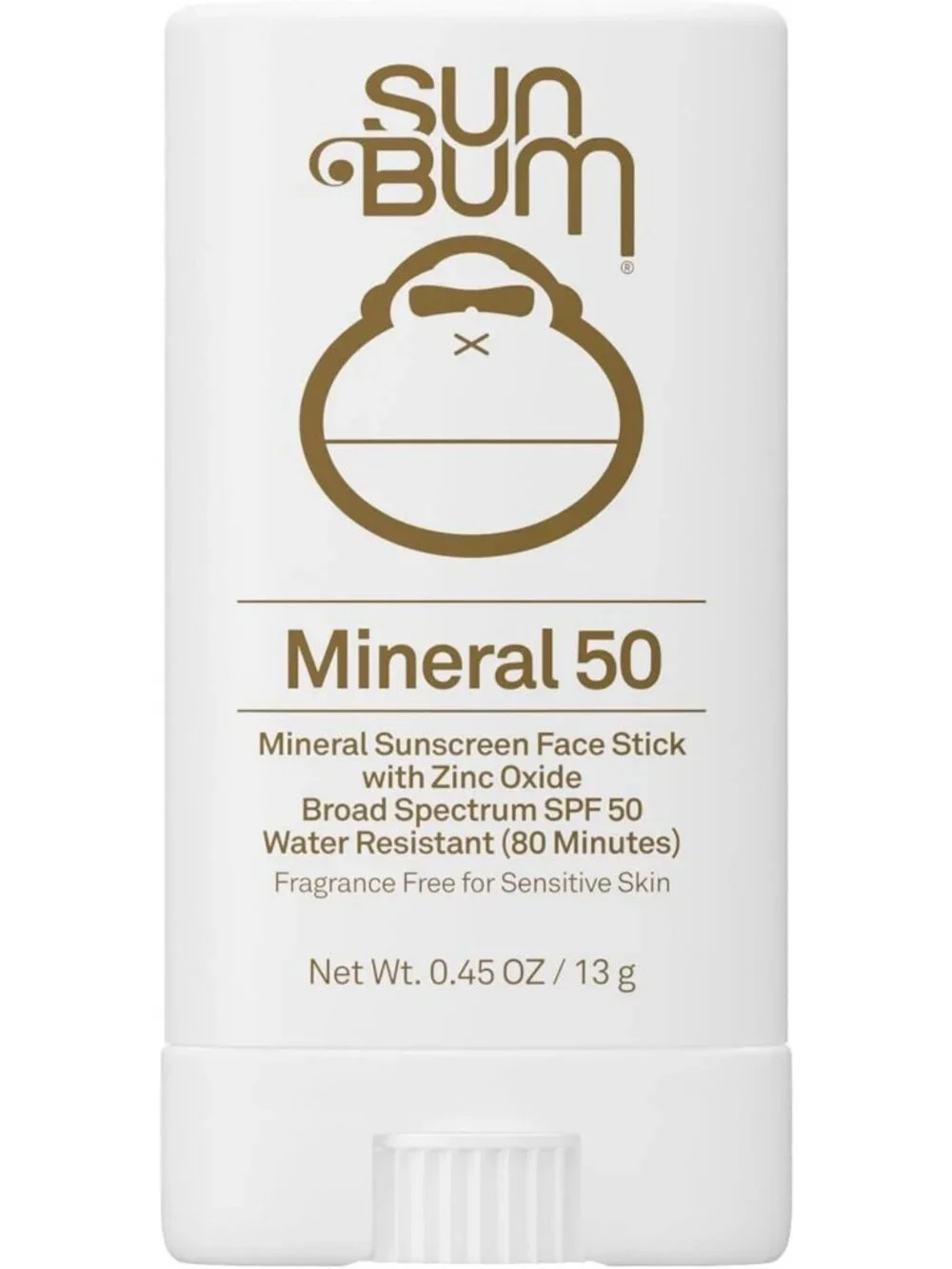 Travel Size Mineral SPF 50 Face Sunscreen Stick - Sensitive Skin, Broad